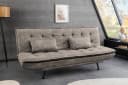 riess-ambiente Schlafsofa JAZZ 195cm taupe – 3-Sitzer Sofa mit Bettfunktion, Microfaser, modern Bild 5