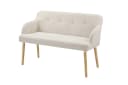 riess-ambiente Polsterbank SCANDINAVIA beige mit Armlehne Massivholz Bild 1