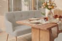 riess-ambiente Polsterbank SCANDINAVIA beige mit Armlehne Massivholz Bild 5