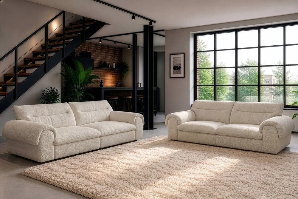 riess-ambiente 4-Sitzer Sofa SIXTH SENSE Beige Bouclé - Bild 4