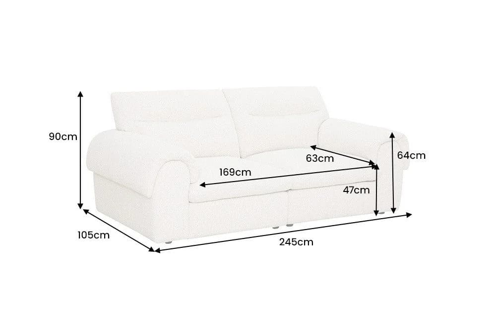 riess-ambiente 4-Sitzer Sofa SIXTH SENSE Beige Bouclé - Bild 5