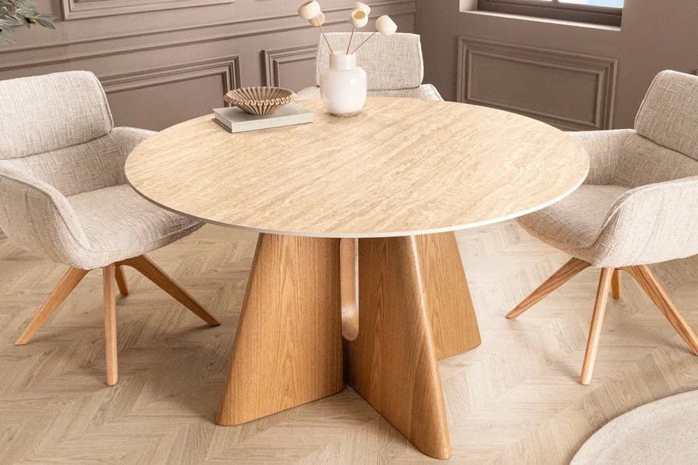 riess-ambiente Esstisch ORGANIKO 120cm natur - Keramik Eiche - Bild 4