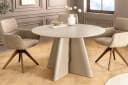 riess-ambiente Esstisch ORGANIKO 120cm rund Beige/Grau MDF Bild 4