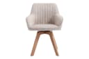 riess-ambiente Polsterstuhl LIVORNO beige mit Armlehne, drehbar, Massivholz Bild 4