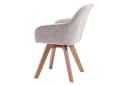 riess-ambiente Polsterstuhl LIVORNO beige mit Armlehne, drehbar, Massivholz Bild 5