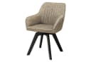 riess-ambiente Polsterstuhl LIVORNO Taupe Microfaser 180° drehbar Bild 2