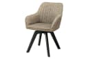 riess-ambiente Polsterstuhl LIVORNO Taupe Microfaser 180° drehbar Bild 3