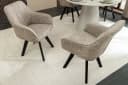 riess-ambiente Polsterstuhl LIVORNO Taupe Microfaser 180° drehbar Bild 5