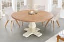riess-ambiente Esstisch HAMPTONS 120 cm Hellbraun/Creme Pinienholz Bild 2