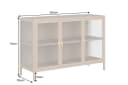 riess-ambiente Sideboard AMSTERDAM 105cm Beige/Gold Metall Riffelglas 3 Türen Bild 5