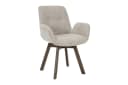 riess-ambiente Polsterstuhl BALTIC taupe Bouclé Eiche massiv 360° drehbar Bild 1