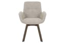 riess-ambiente Polsterstuhl BALTIC taupe Bouclé Eiche massiv 360° drehbar Bild 4
