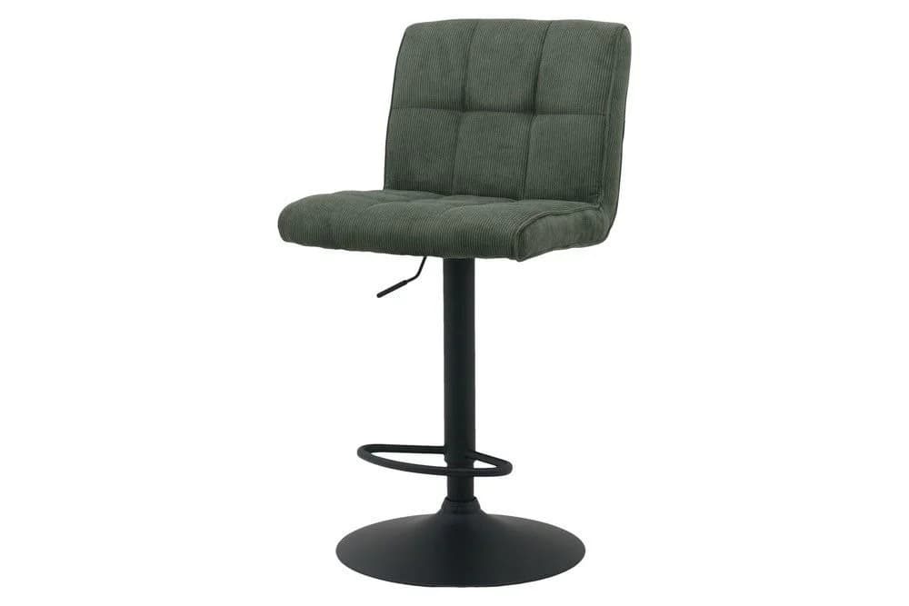 riess-ambiente Barhocker MODENA grün/schwarz Cord höhenverstellbar