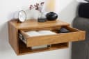 riess-ambiente Nachttisch PURE 50cm braun Mangoholz Wandregal Bild 3