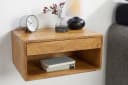 riess-ambiente Nachttisch PURE 50cm braun Mangoholz Wandregal Bild 4