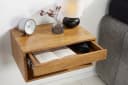 riess-ambiente Nachttisch PURE 50cm braun Mangoholz Wandregal Bild 5