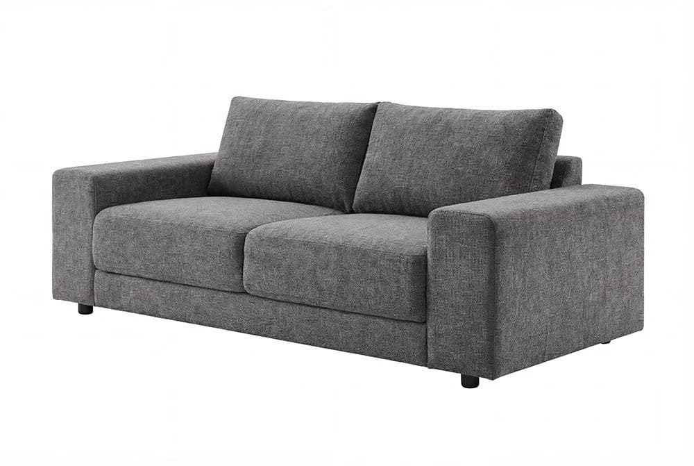 riess-ambiente 3-Sitzer Sofa LOFT grau Samt Taschenfederkern