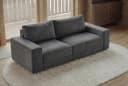 riess-ambiente 3-Sitzer Sofa LOFT grau Samt Taschenfederkern Bild 2