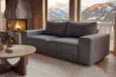 riess-ambiente 3-Sitzer Sofa LOFT grau Samt Taschenfederkern Bild 3