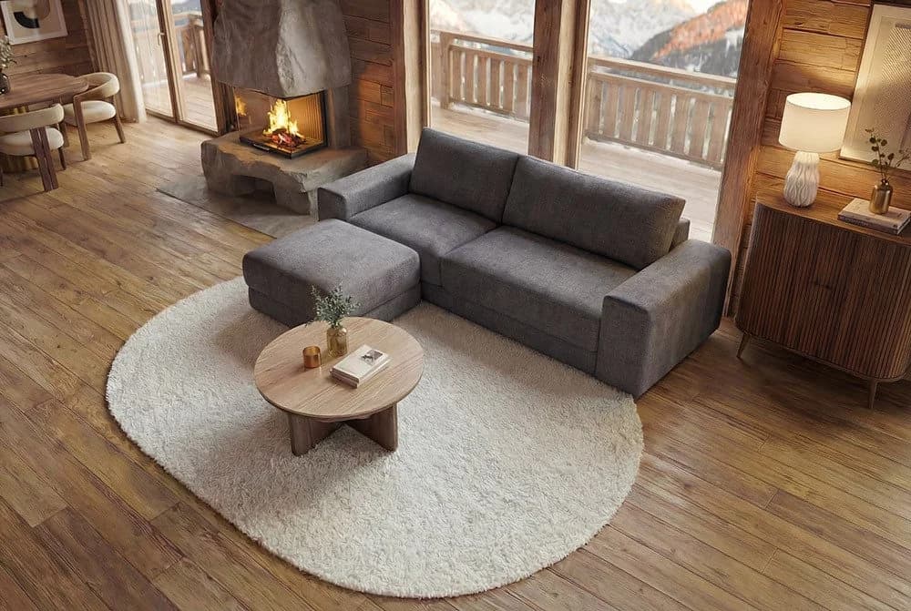 riess-ambiente 3-Sitzer Sofa LOFT grau Samt Taschenfederkern - Bild 4