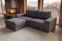 riess-ambiente 3-Sitzer Sofa LOFT grau Samt Taschenfederkern Bild 5