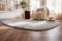 riess-ambiente Designteppich ORGANIC Creme Hochflor Bild 5