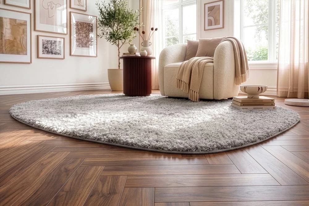 riess-ambiente Designteppich ORGANIC Creme Hochflor - Bild 5