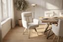 riess-ambiente Polsterstuhl BIG GEORGE beige mit 360° Drehfunktion Bild 4