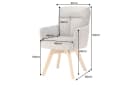 Riess-Ambiente Polsterstuhl BIG GEORGE Cord greige/natur, 360° drehbar Bild 3