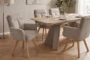 Riess-Ambiente Polsterstuhl BIG GEORGE Cord greige/natur, 360° drehbar Bild 5
