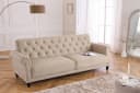 riess-ambiente Sofa MAISON BELLE AFFAIRE Samt Schlaffunktion beige Bild 2