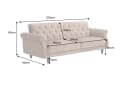 riess-ambiente Sofa MAISON BELLE AFFAIRE Samt Schlaffunktion beige Bild 3