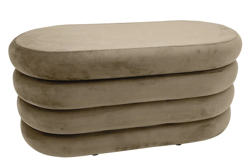 riess-ambiente Sitzbank VOGUE 85cm Champagner Samt mit Stauraum