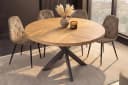 riess-ambiente Esstisch INFINITY HOME rund 120cm Mangoholz Schwarz Bild 2