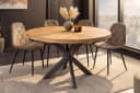 riess-ambiente Esstisch INFINITY HOME rund 120cm Mangoholz Schwarz Bild 4