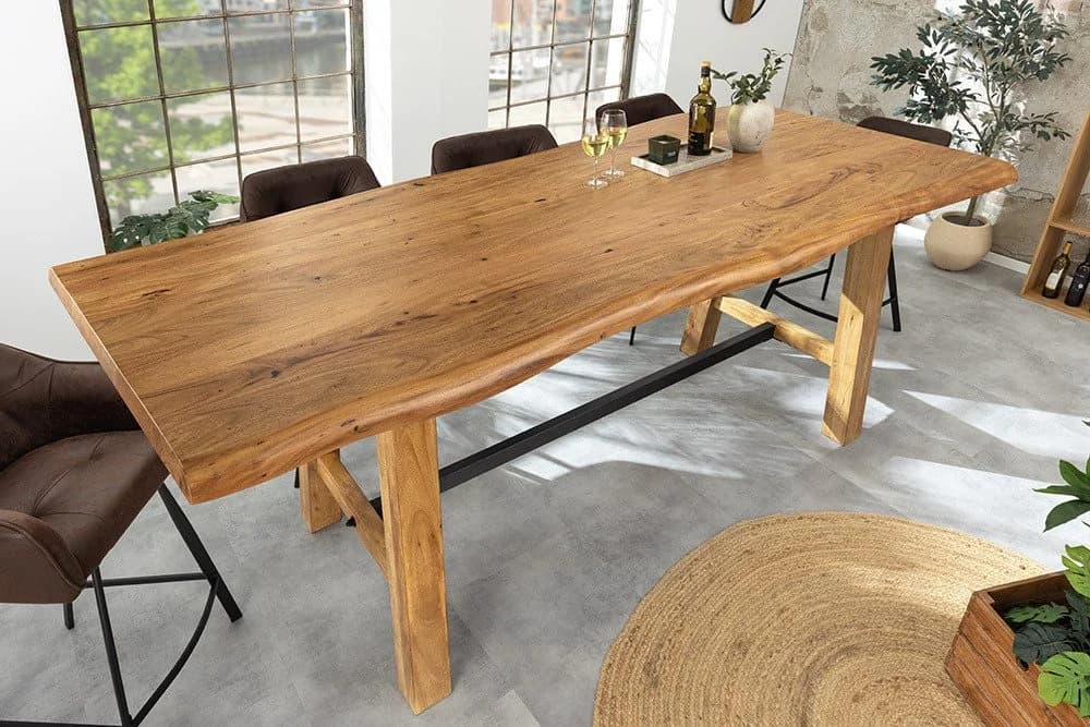 riess-ambiente Bartisch MAMMUT 220cm Akazie Metall Industrial Design - Bild 5