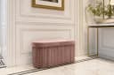 riess-ambiente Polsterbank ÉLAN Rosa Samt mit Stauraum Bild 3