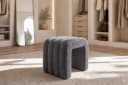 riess-ambiente Sitzwürfel VOGUE 40cm Grau Bouclé Bild 4