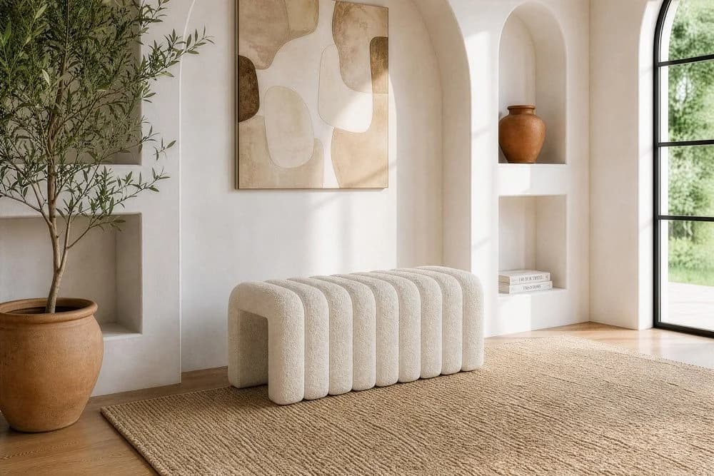 riess-ambiente Polsterbank VOGUE Beige Bouclé - Bild 3