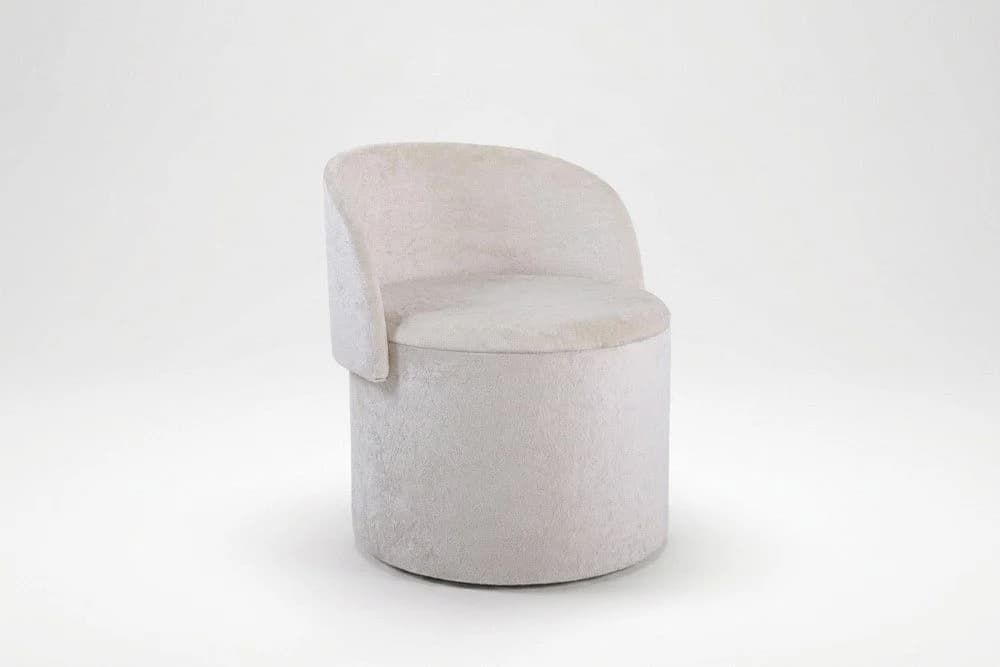 riess-ambiente TV-Sessel LUNA Beige Bouclé mit Stauraum