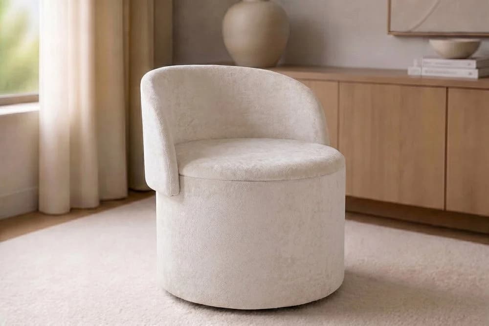 riess-ambiente TV-Sessel LUNA Beige Bouclé mit Stauraum - Bild 2