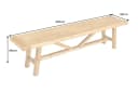 riess-ambiente Sitzbank RIVIERA 200cm Massivholz Pinie Landhausstil Bild 3