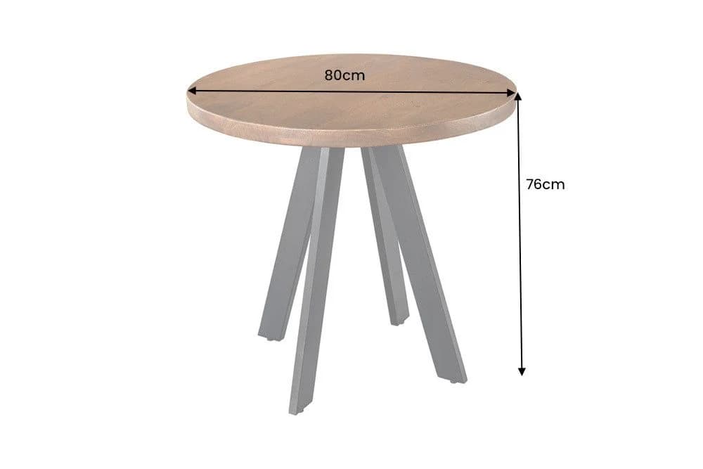 riess-ambiente Esstisch IRON CRAFT rund braun/schwarz Industrial Design - Bild 3