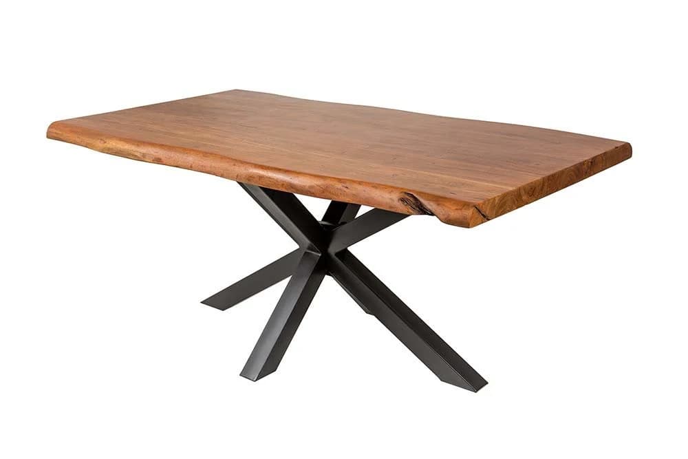 riess-ambiente Esstisch MAMMUT 180cm Akazie massiv Industrial Design
