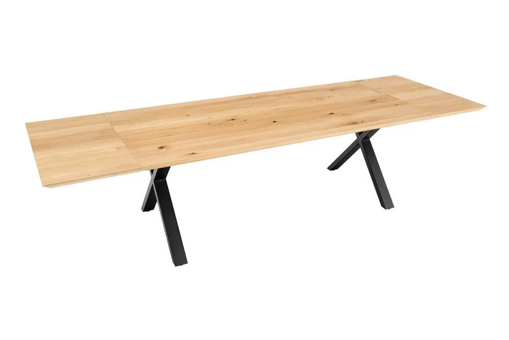 riess-ambiente Esstisch WILD OAK Eiche massiv mit Ansteckplatten