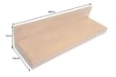 riess-ambiente Wandregal MAKASSAR 80cm braun Mango-Massivholz Bild 3