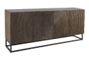 riess-ambiente Sideboard ZEN CIRCLES 180cm dunkelbraun Mango-Massivholz Bild 1