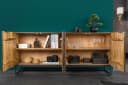 riess-ambiente Sideboard ZEN CIRCLES 180cm dunkelbraun Mango-Massivholz Bild 4