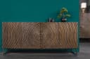 riess-ambiente Sideboard ZEN CIRCLES 180cm dunkelbraun Mango-Massivholz Bild 5