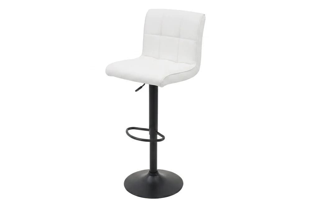 riess-ambiente Barhocker MODENA weiß/schwarz Kunstleder Metall höhenverstellbar